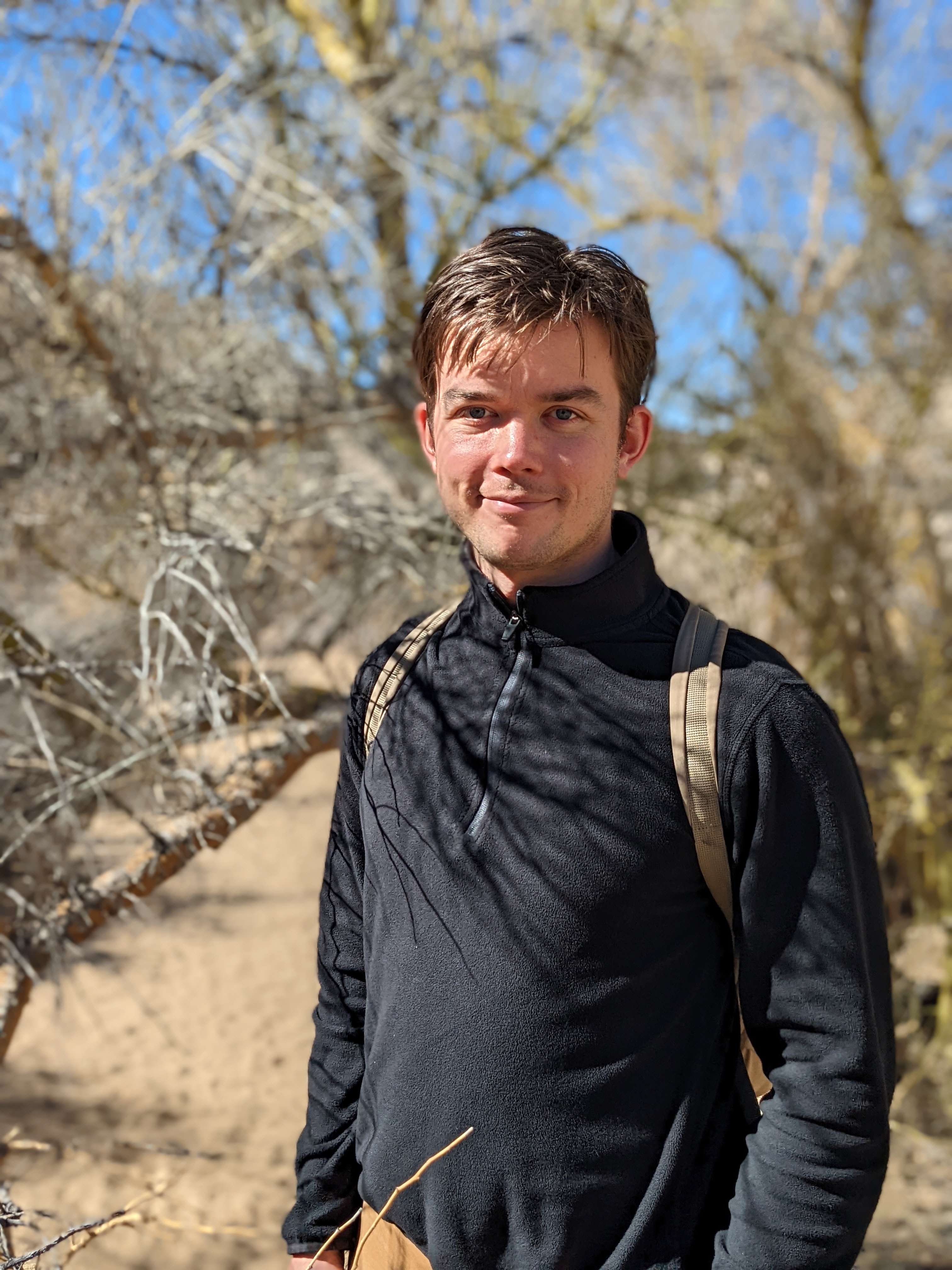 Adam on the Mastodon Peak Trail in Joshua Tree